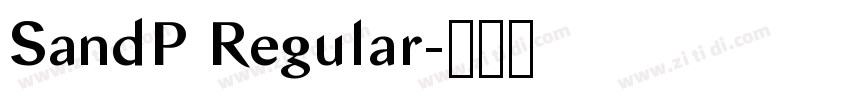 SandP Regular字体转换 SandP Regular字体转换